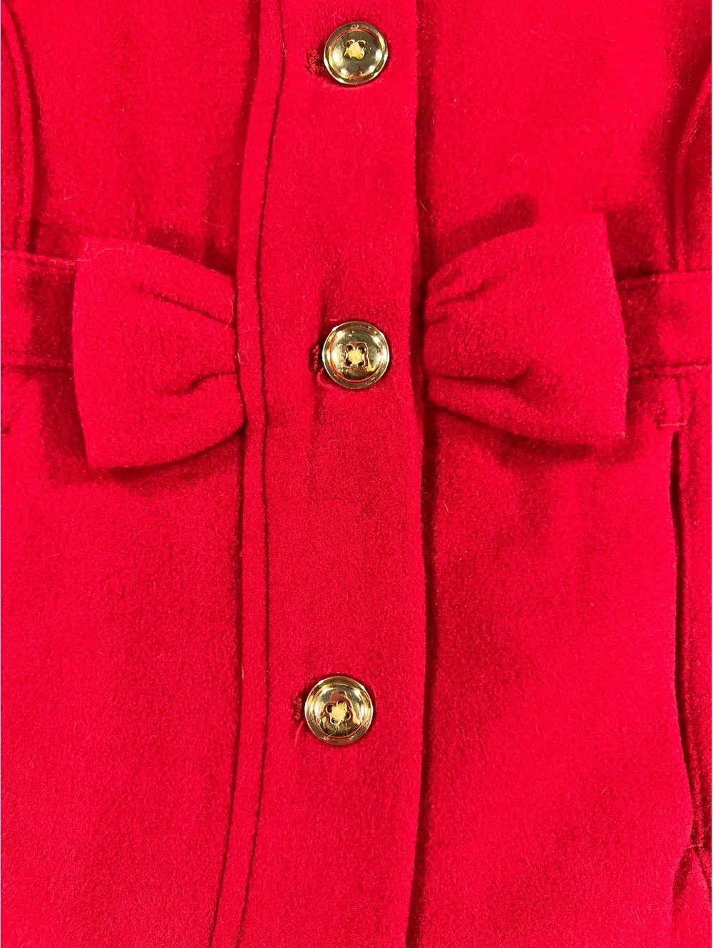 Gymboree Baby Girls Red Holiday Dress Coat with Satin Lining Size 18-24 Months